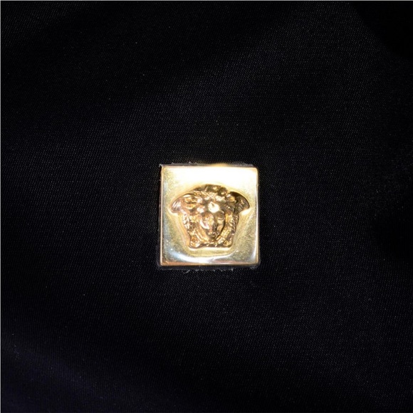 Gianni Versace 
Handbag Vintage Black Drawstring Bag Medusa Head in EUC - Picture 5 of 9